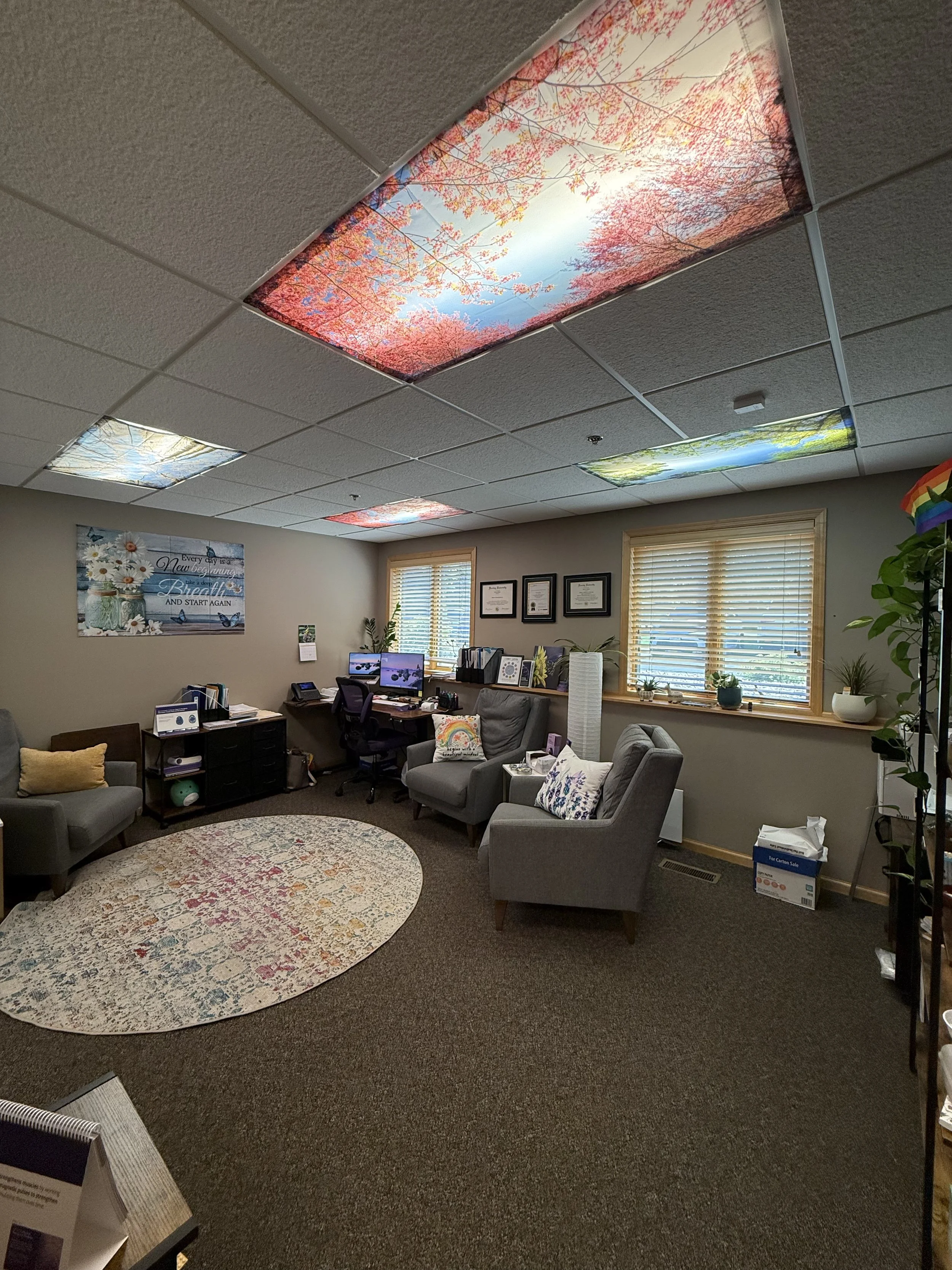Karena's office at Redefine Mental Health & Wellness