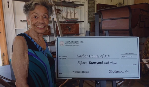 Charity check presentation