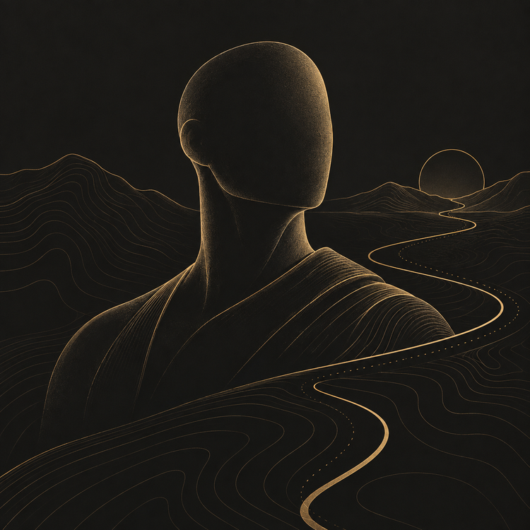 Symbolic gold illustration for partner 03; not a likeness