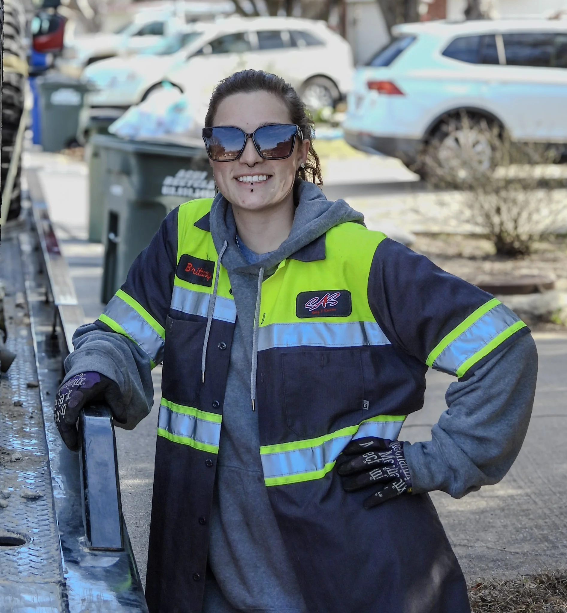 Brittaney Peterson, Flatbed Operator at SAS Road Solutions