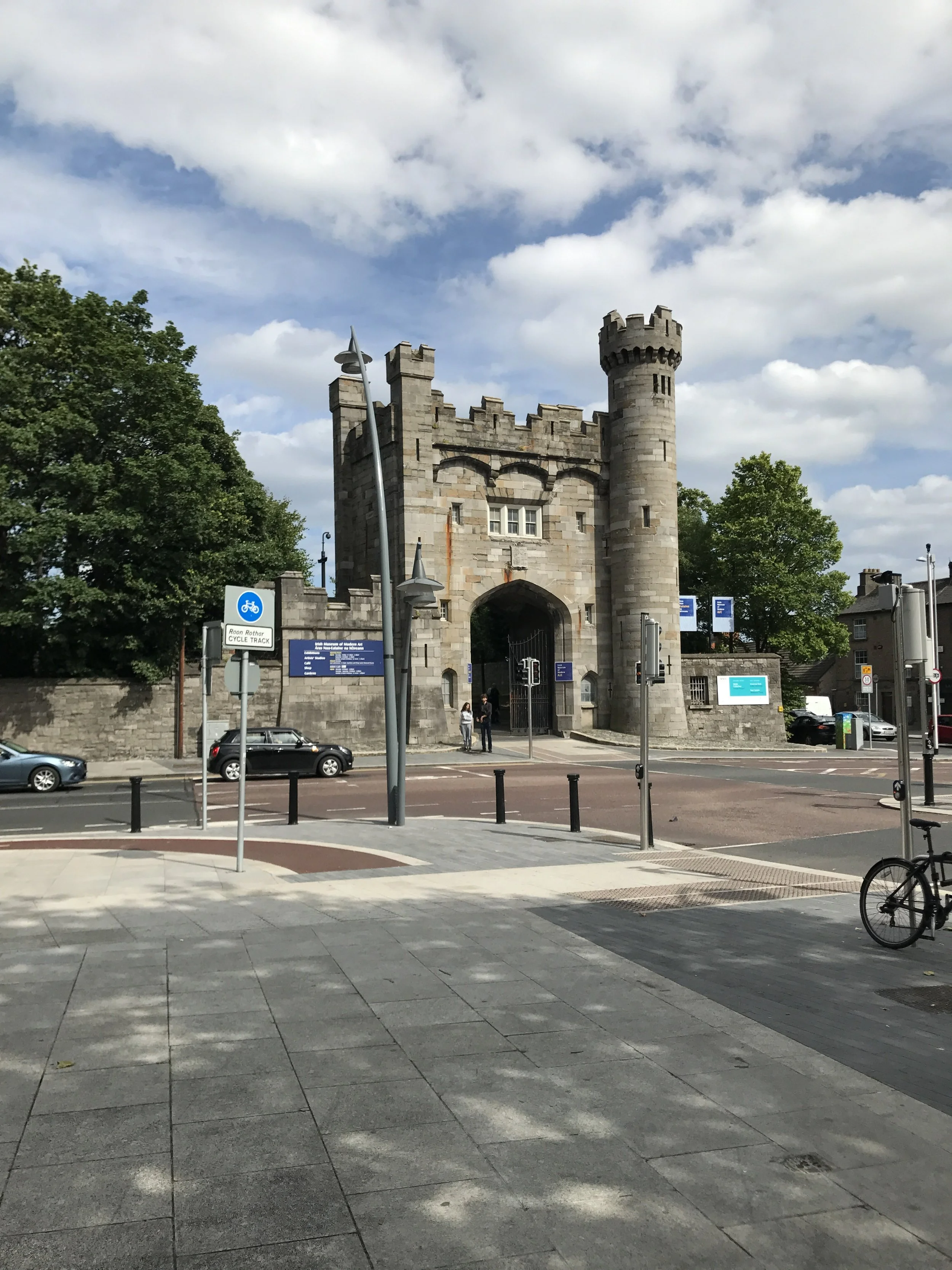 The gates of Dublin Castle.