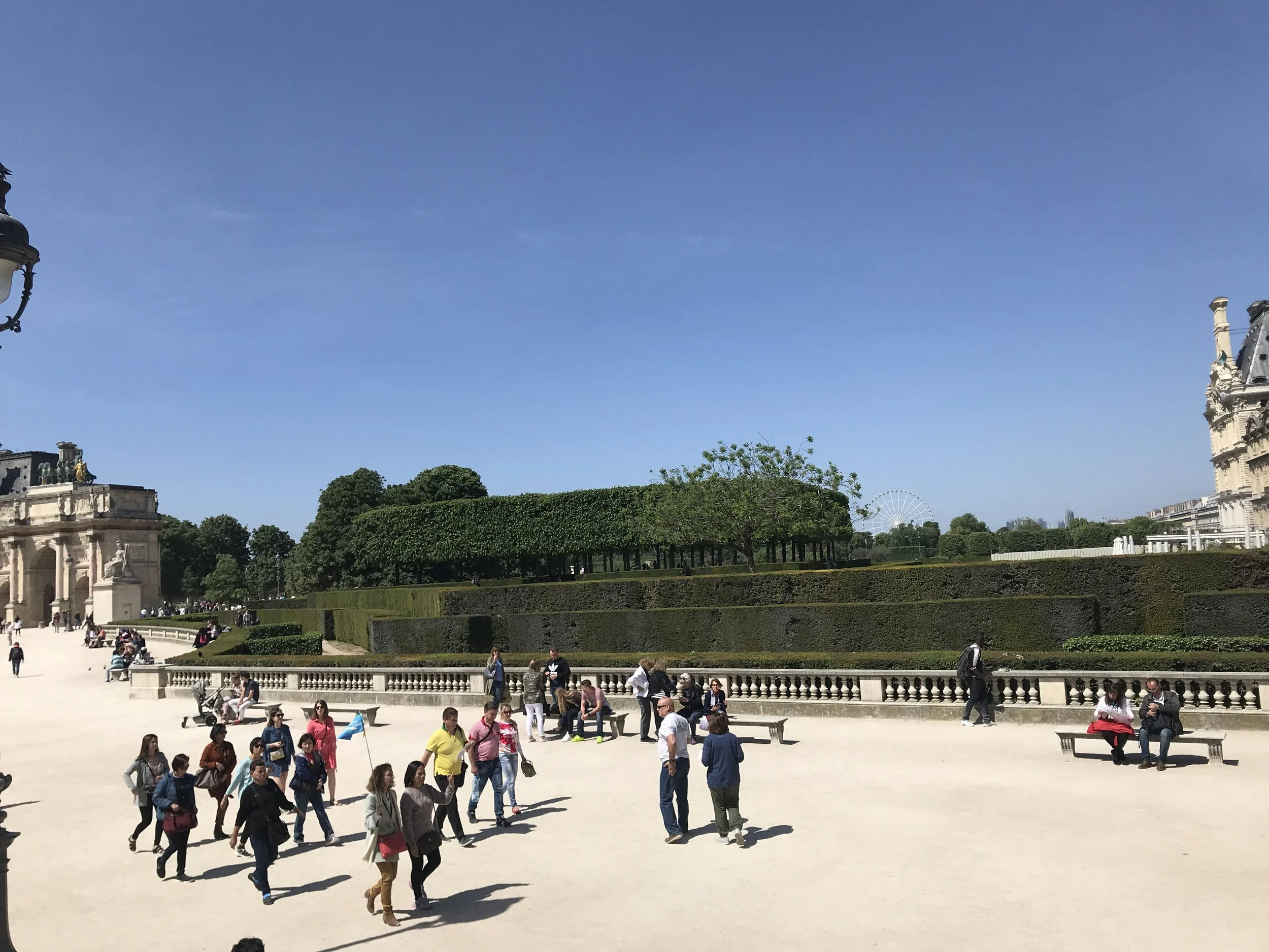 The Tuileries garden on a sunny day.