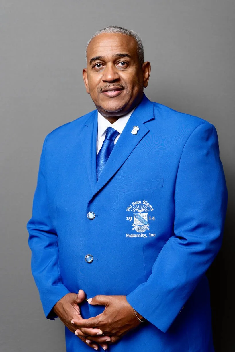 Brother Allie L. Braswell, Jr. in Phi Beta Sigma royal blue blazer