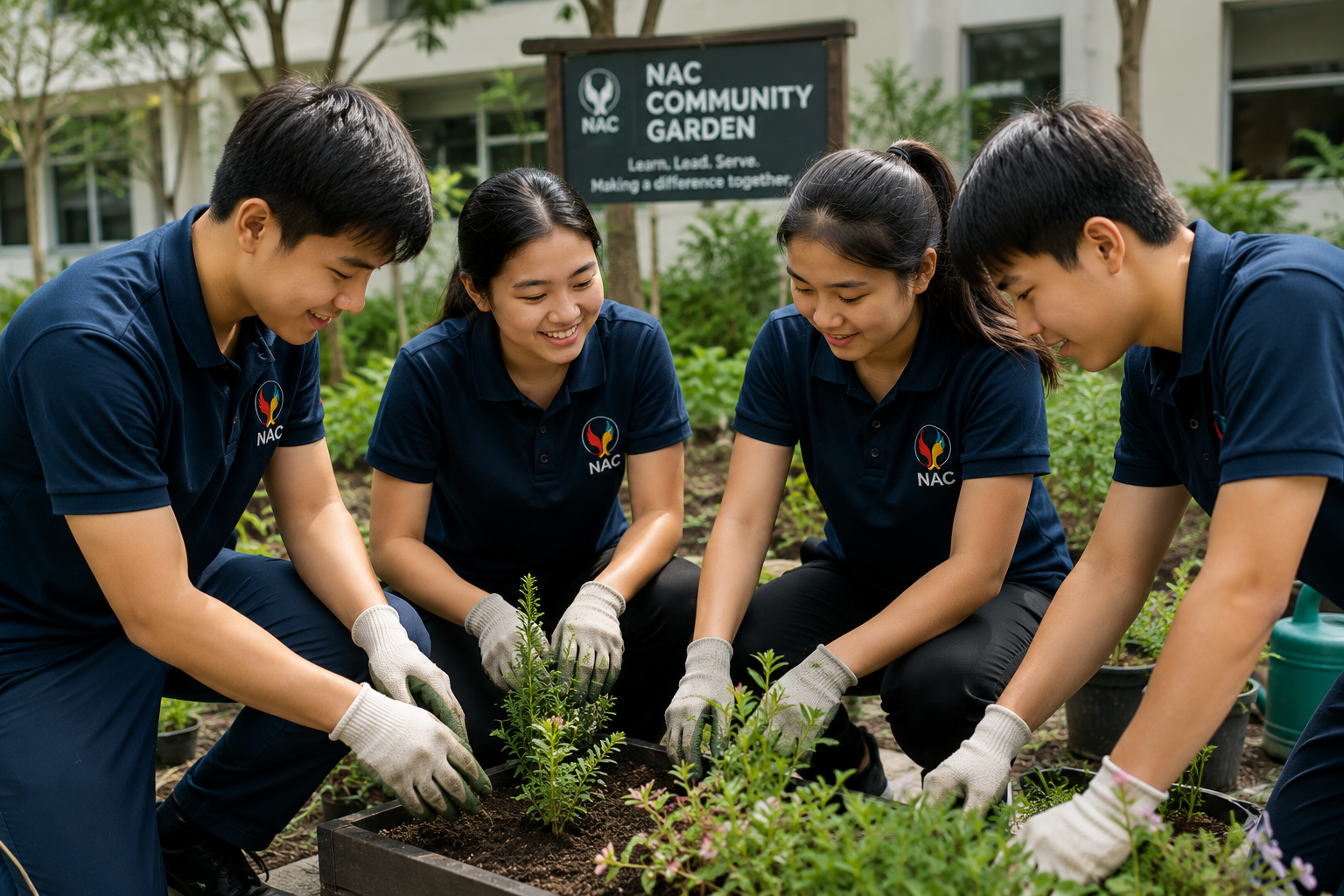 NAC students contributing to community impact project