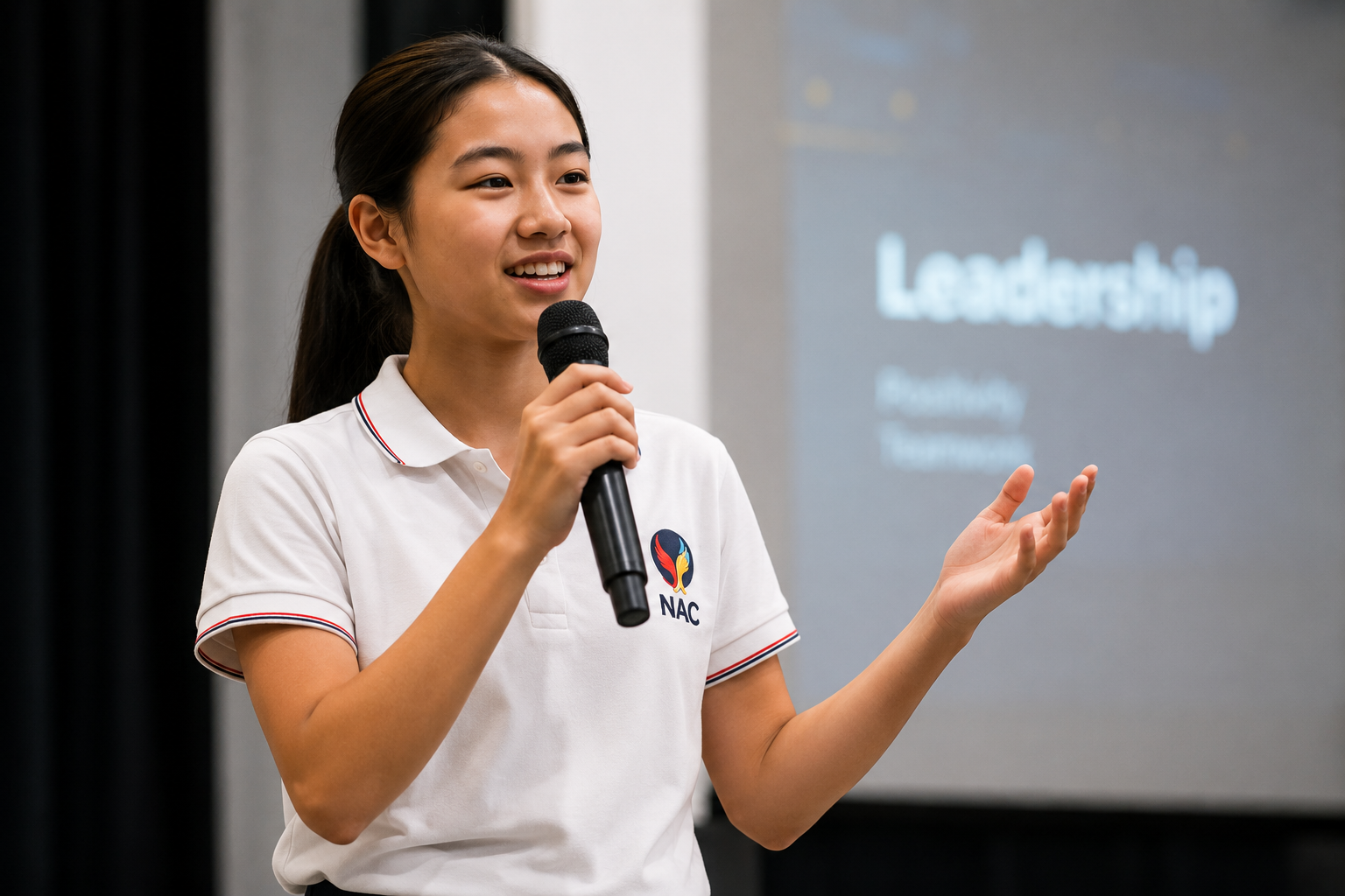 NAC student demonstrating leadership and initiative