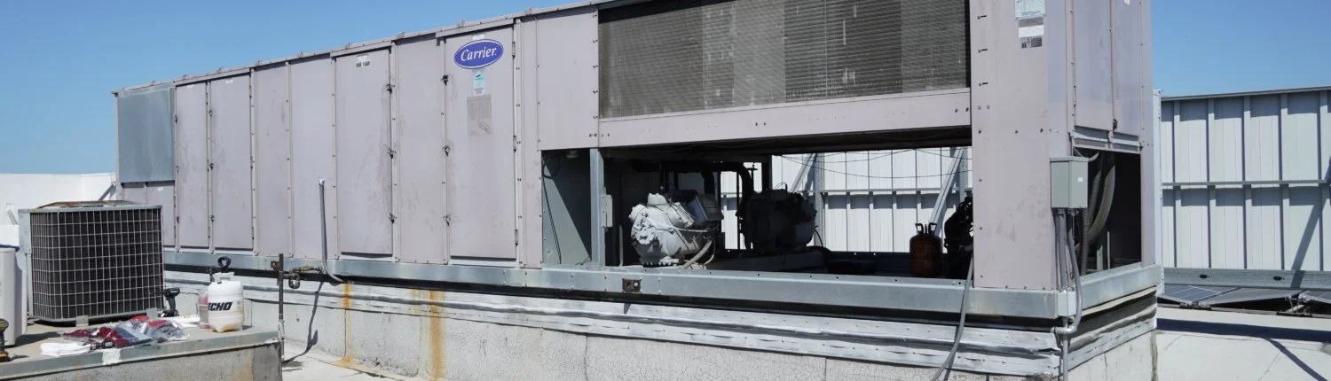Commercial rooftop HVAC equipment