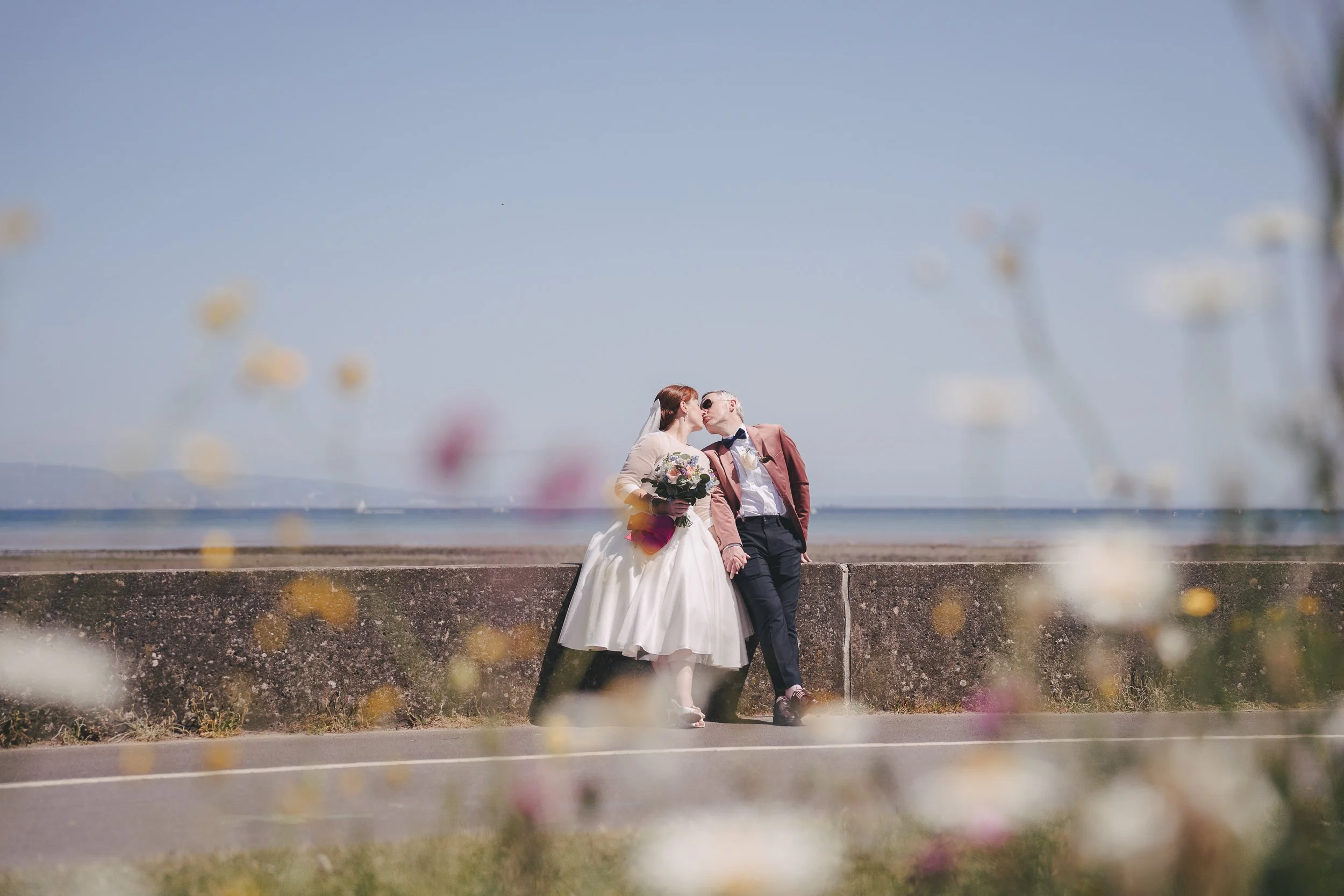 Maggie and Rhys during their Norton House Hotel wedding