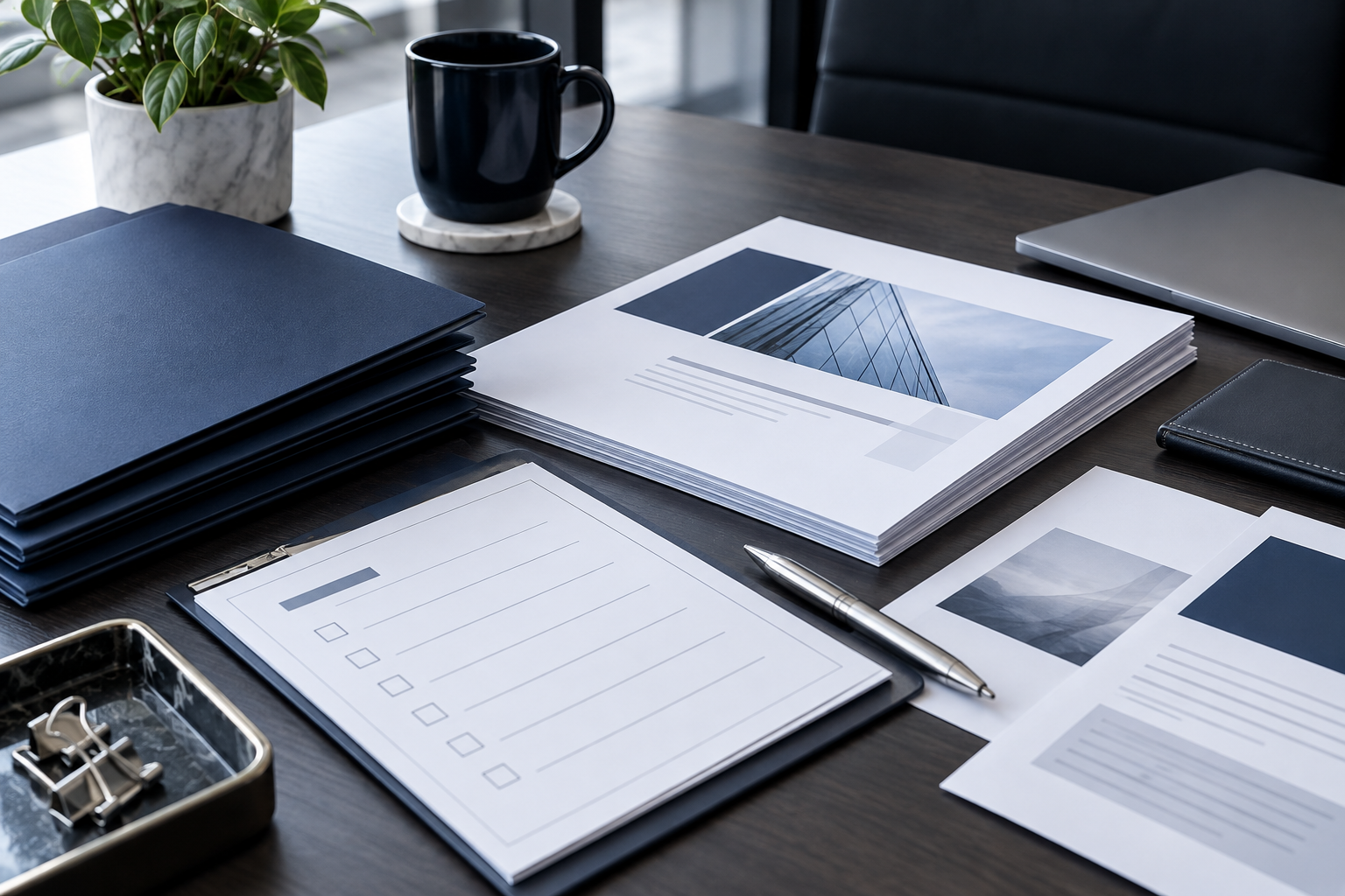 Organized business readiness materials including documents, checklist, and capability statement.