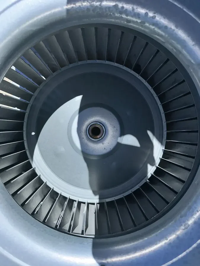 Blower wheel: after cleaning
