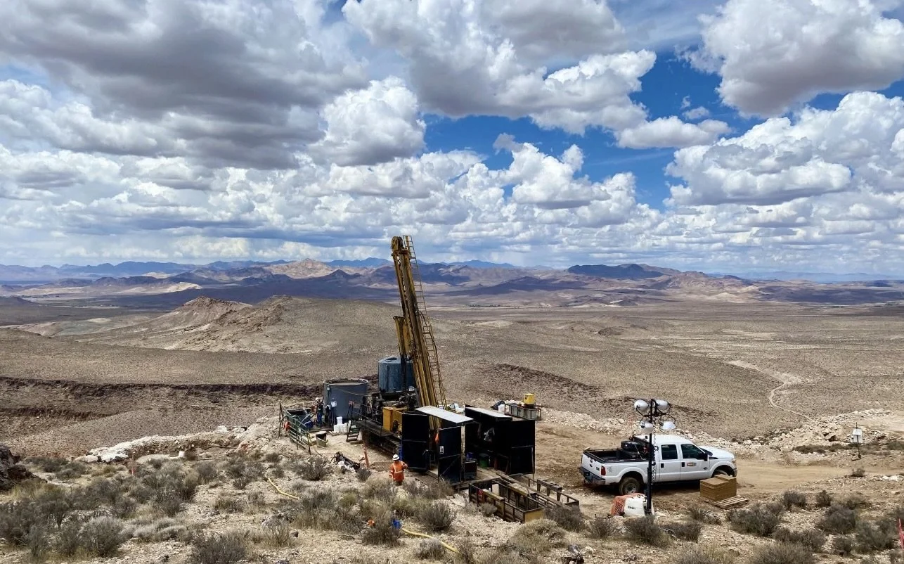 Timberline surface drilling operation in the field
