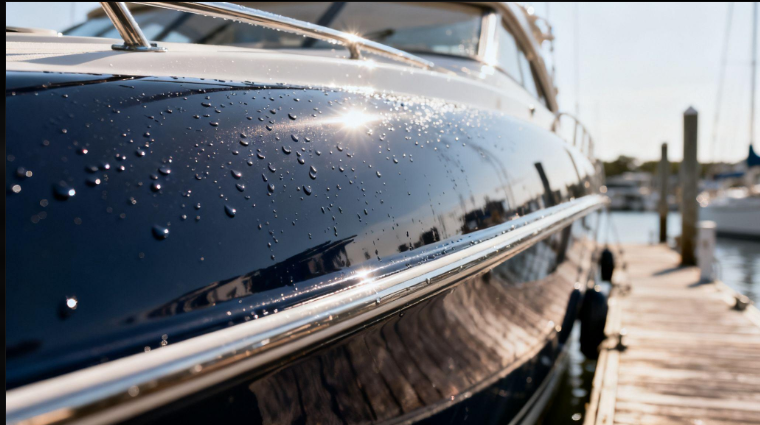 Boat prepared for seasonal care