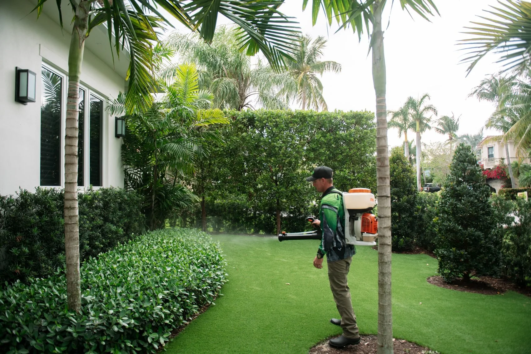 Tyler treating a South Florida property