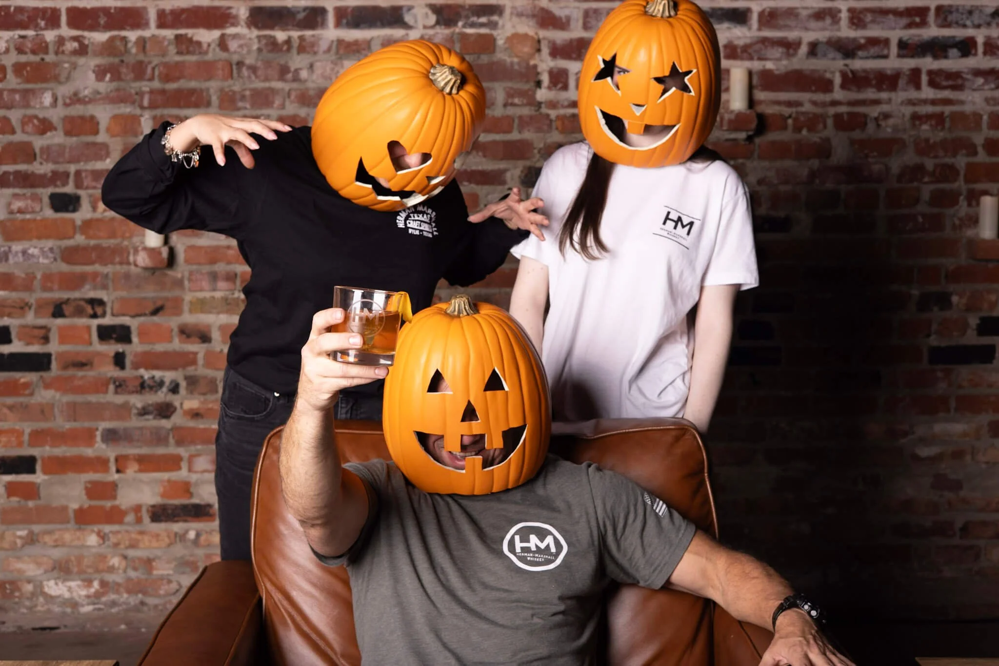 Creative themed photo booth portrait showing a playful guest experience
