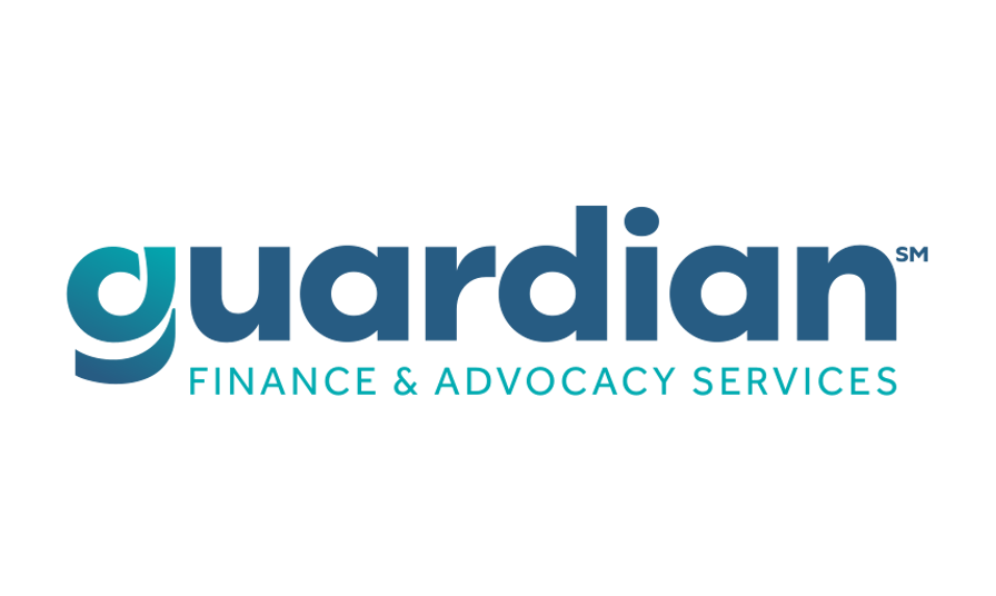 The logo for Guardian finance and advocacy services.
