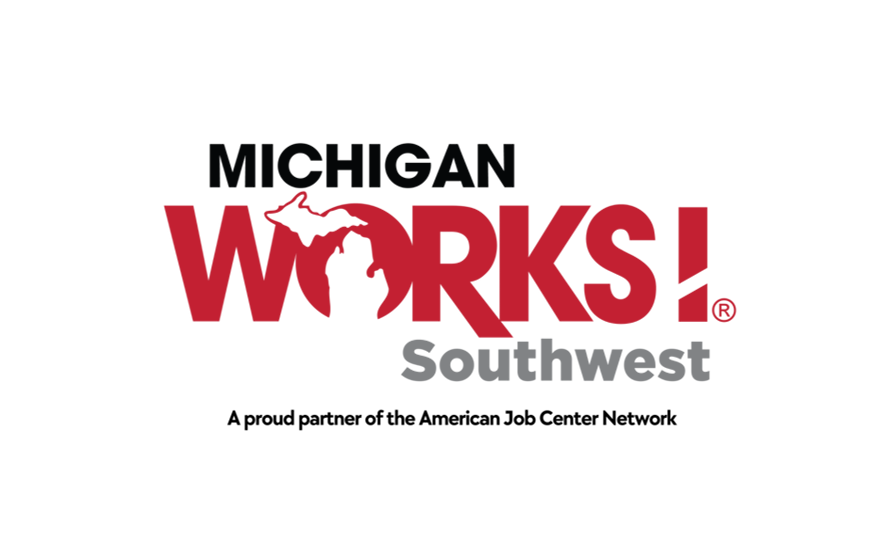 A logo for Michigan Works Southwest.