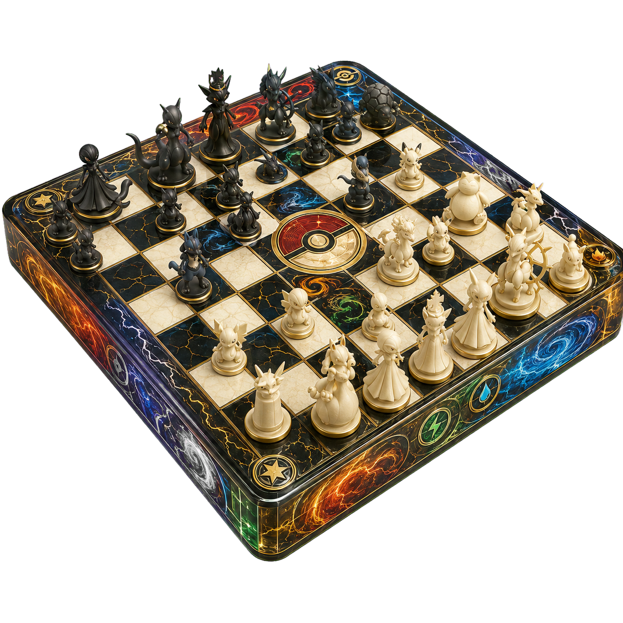 Four Elements fantasy chessboard