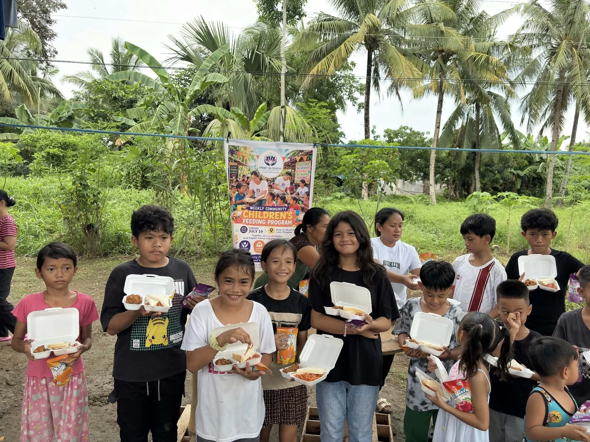 Children participating in a Spirit Blossom Foundation community program