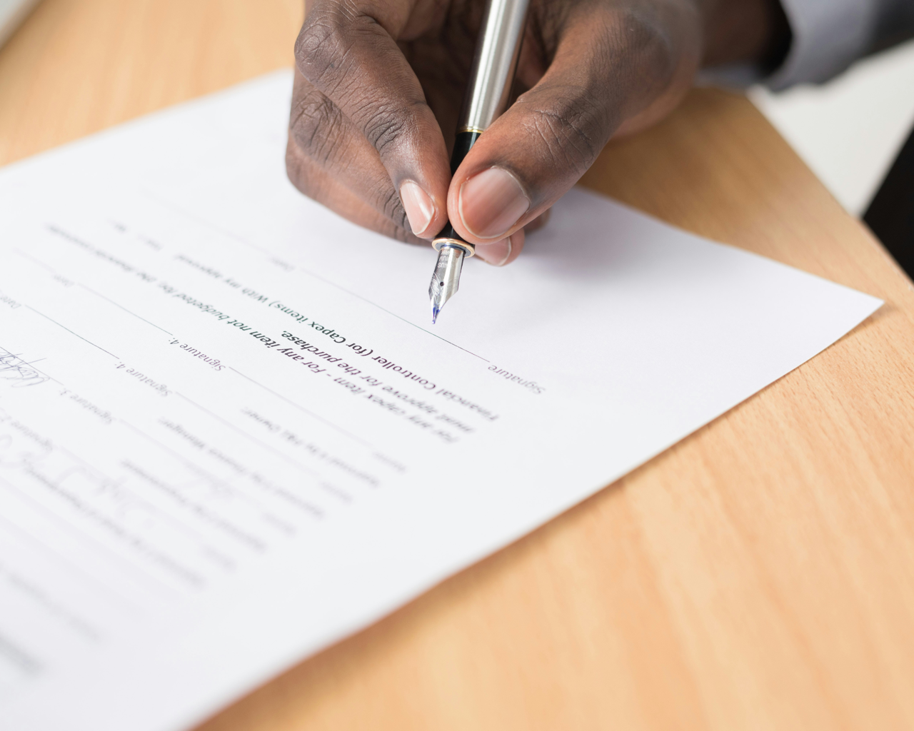 Signing mortgage documents