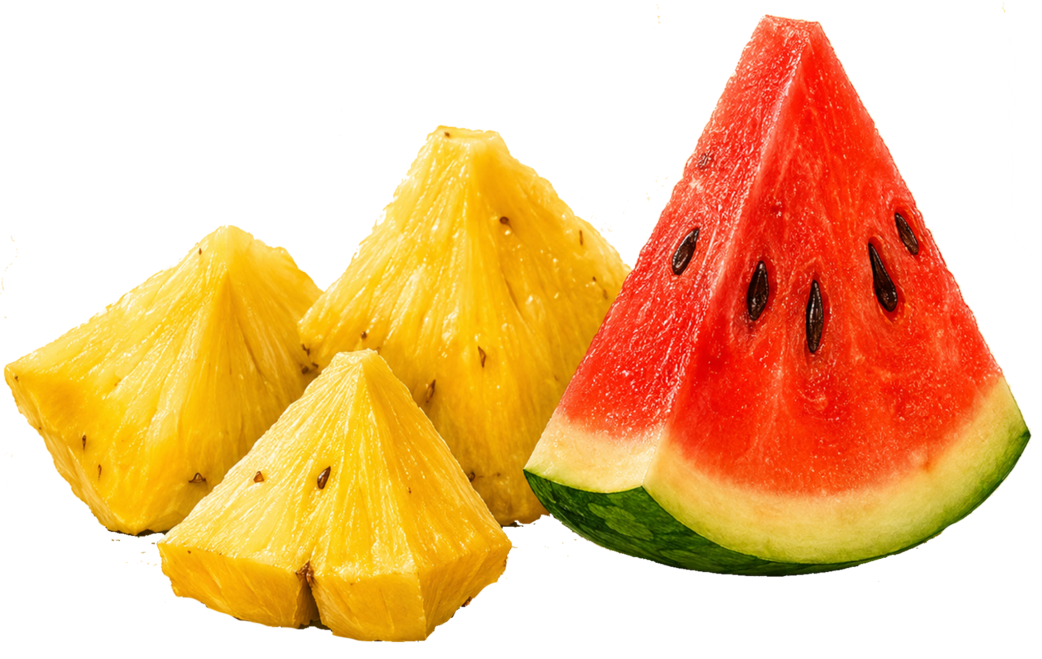Pineapple and watermelon