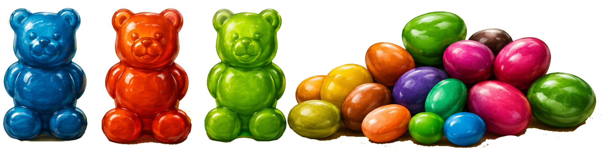 Gummy bears and candy