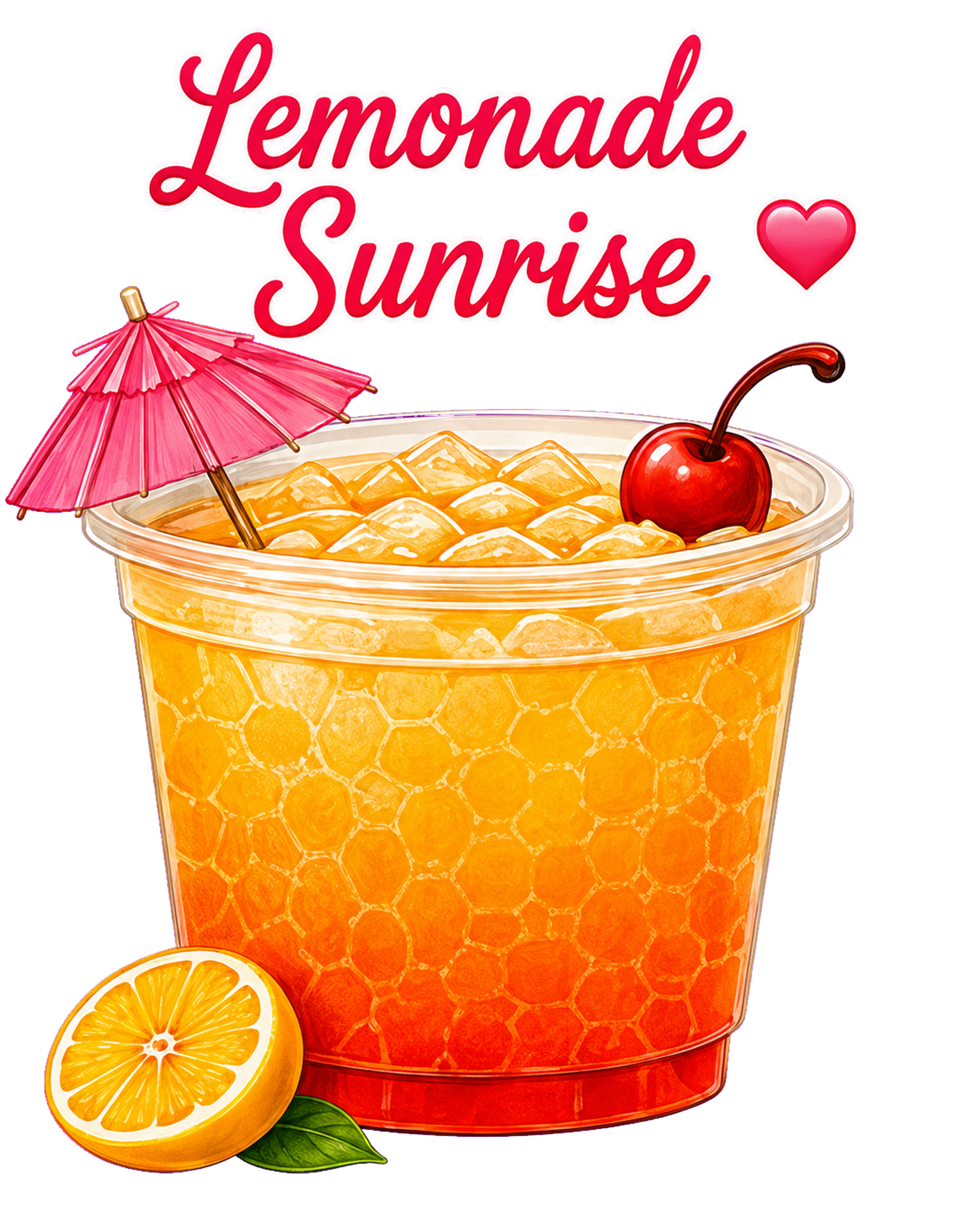 Lemonade Sunrise drink