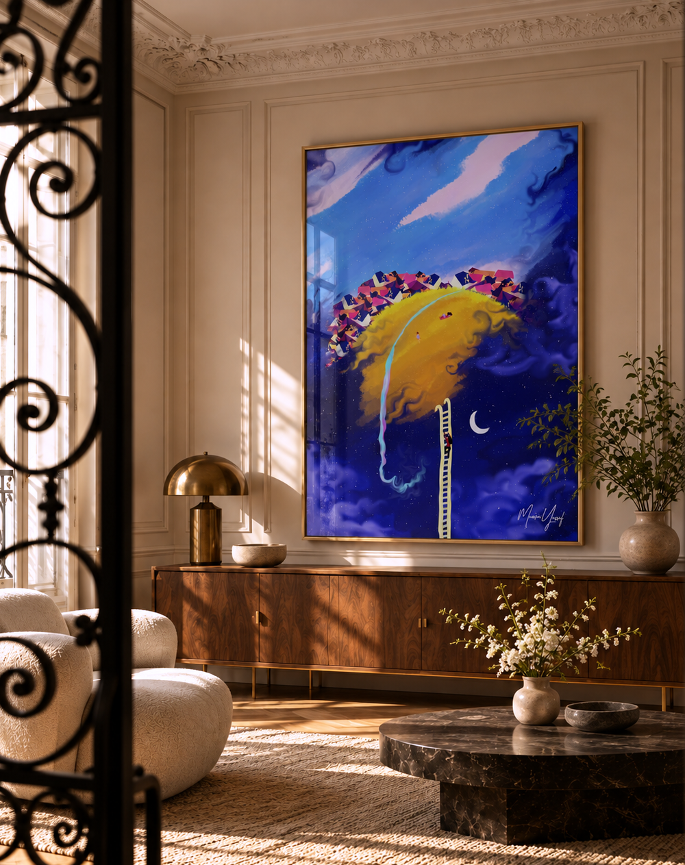 Modern Abstract collection styled in a refined interior