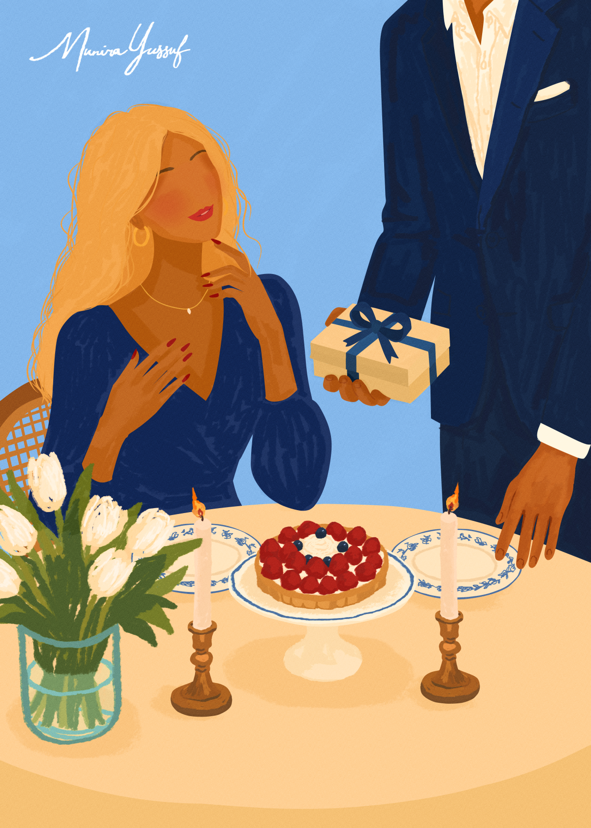 Blue Café — Munira Yussuf, The Colours