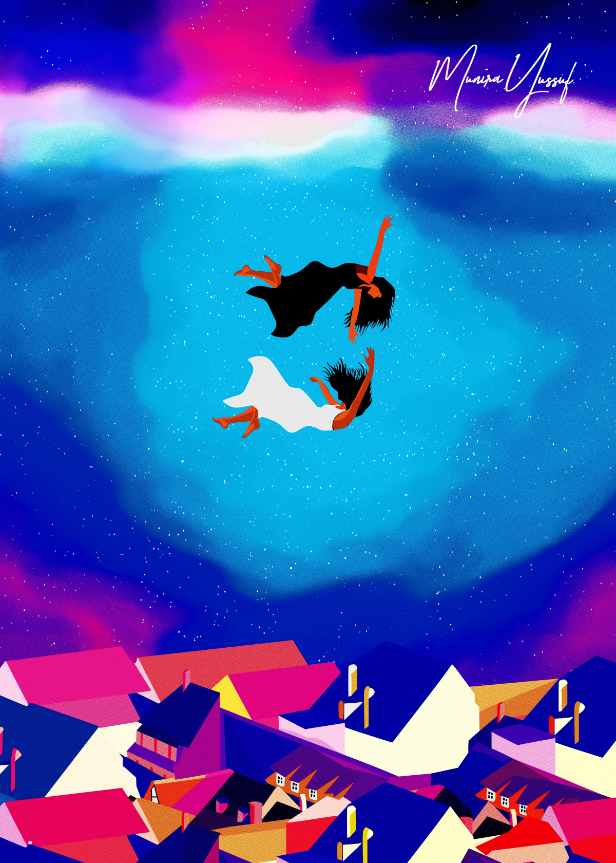 Detail crop of Falling by Munira Yussuf