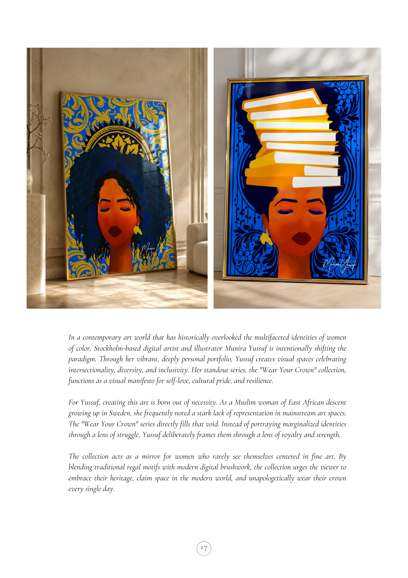Munira Yussuf artist magazine page 18