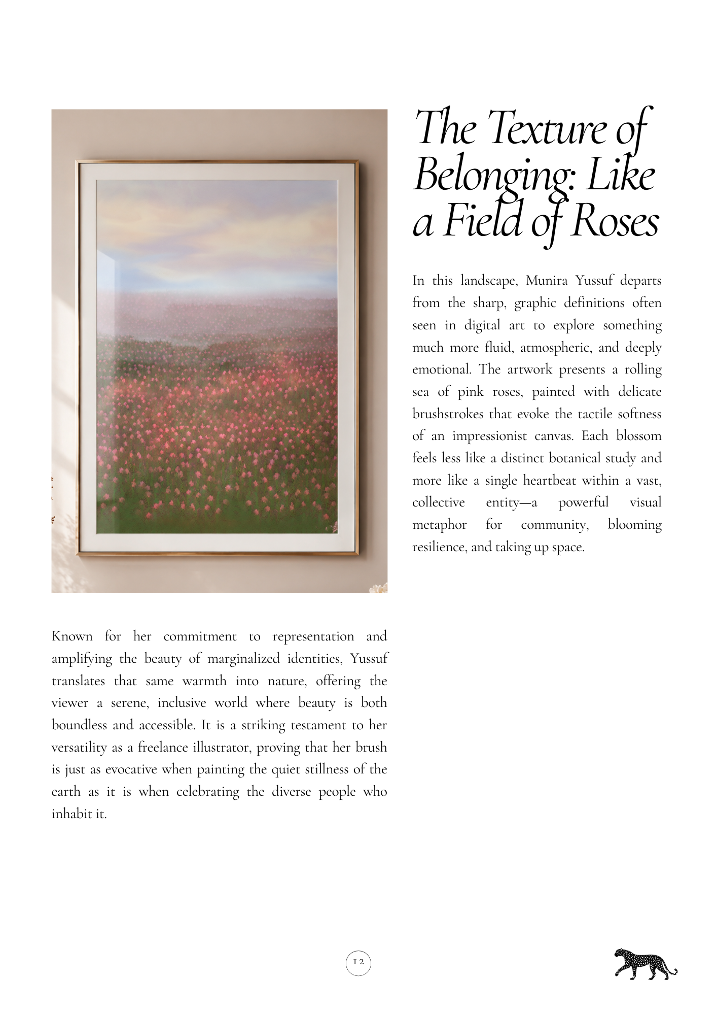 Munira Yussuf artist magazine page 13