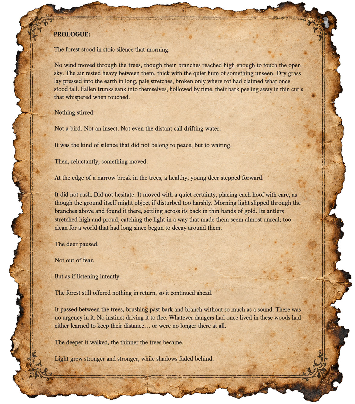 The first page of Blackwood