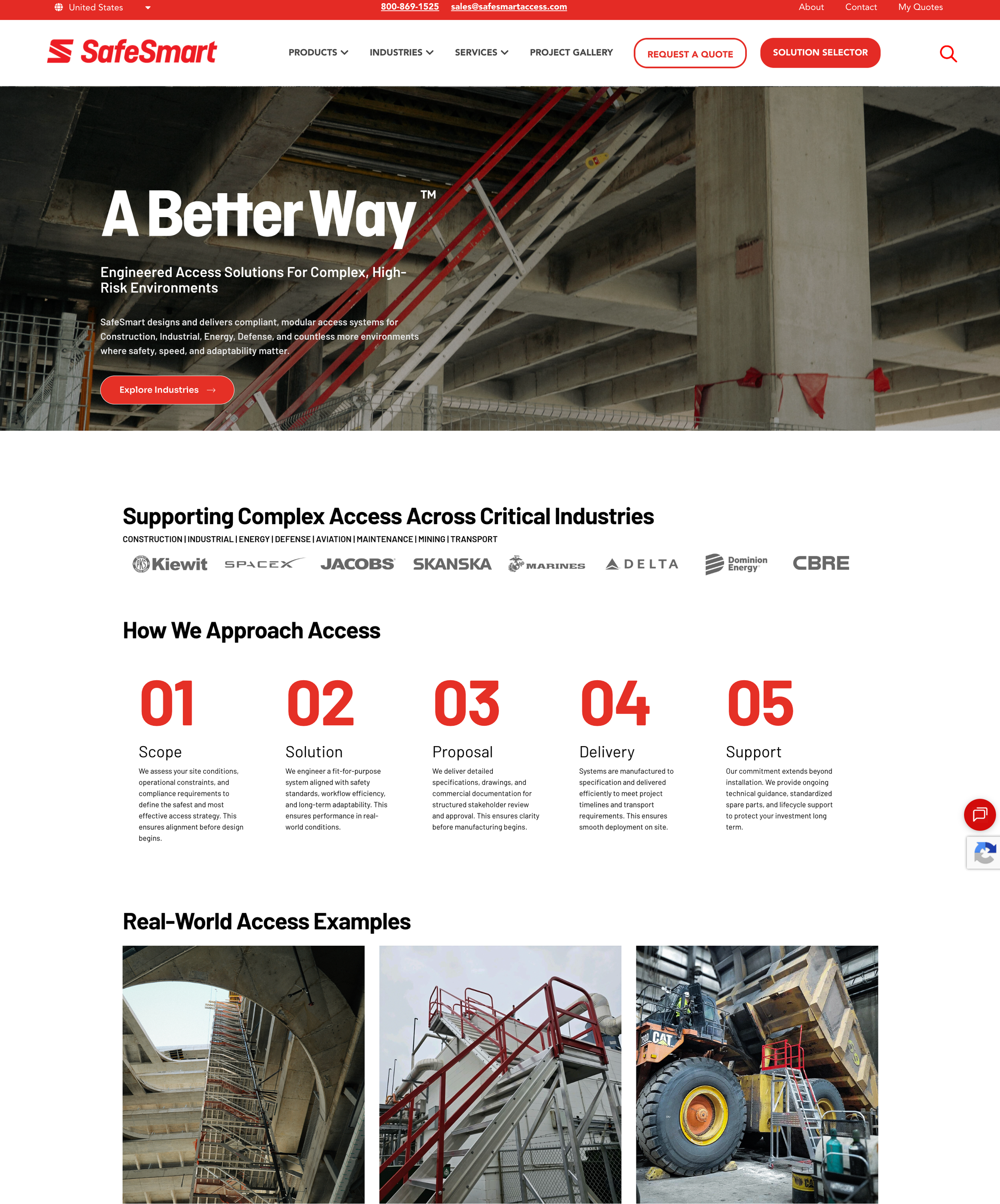 Redesigned SafeSmart website