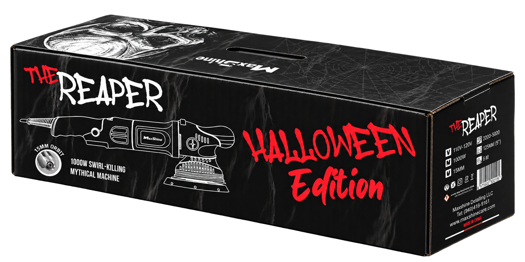 Finished packaging for The Reaper limited-edition polisher