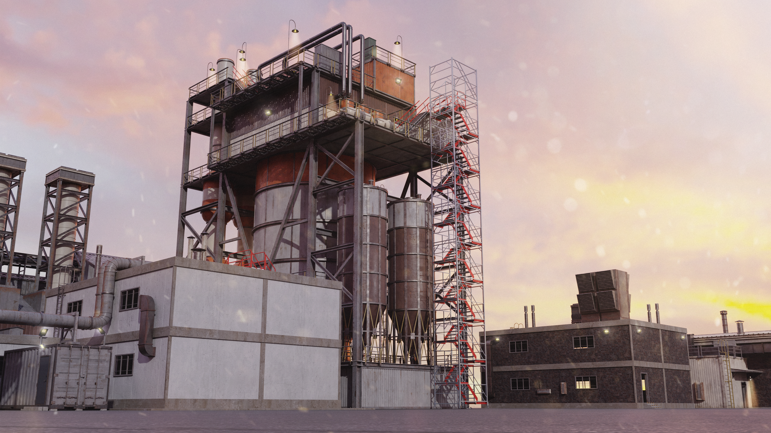 Industrial refinery access visualization