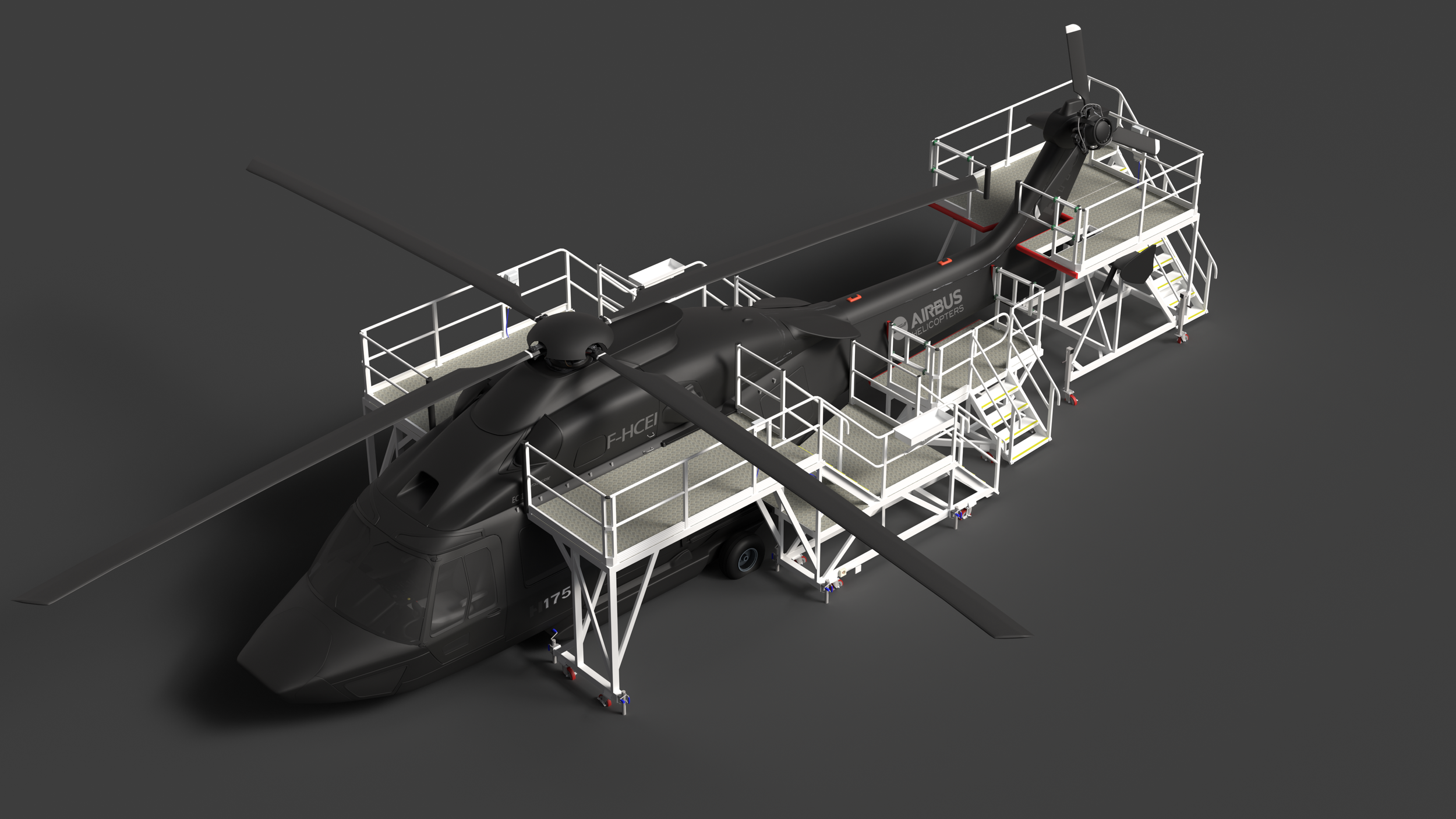 H175 maintenance dock visualization