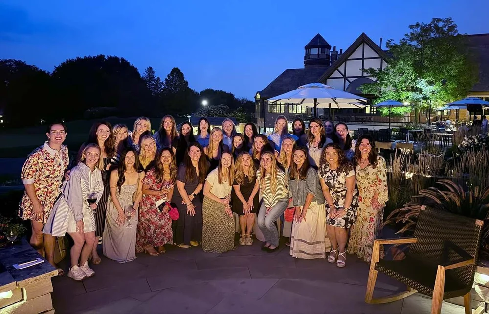 BJWC members at an evening club celebration