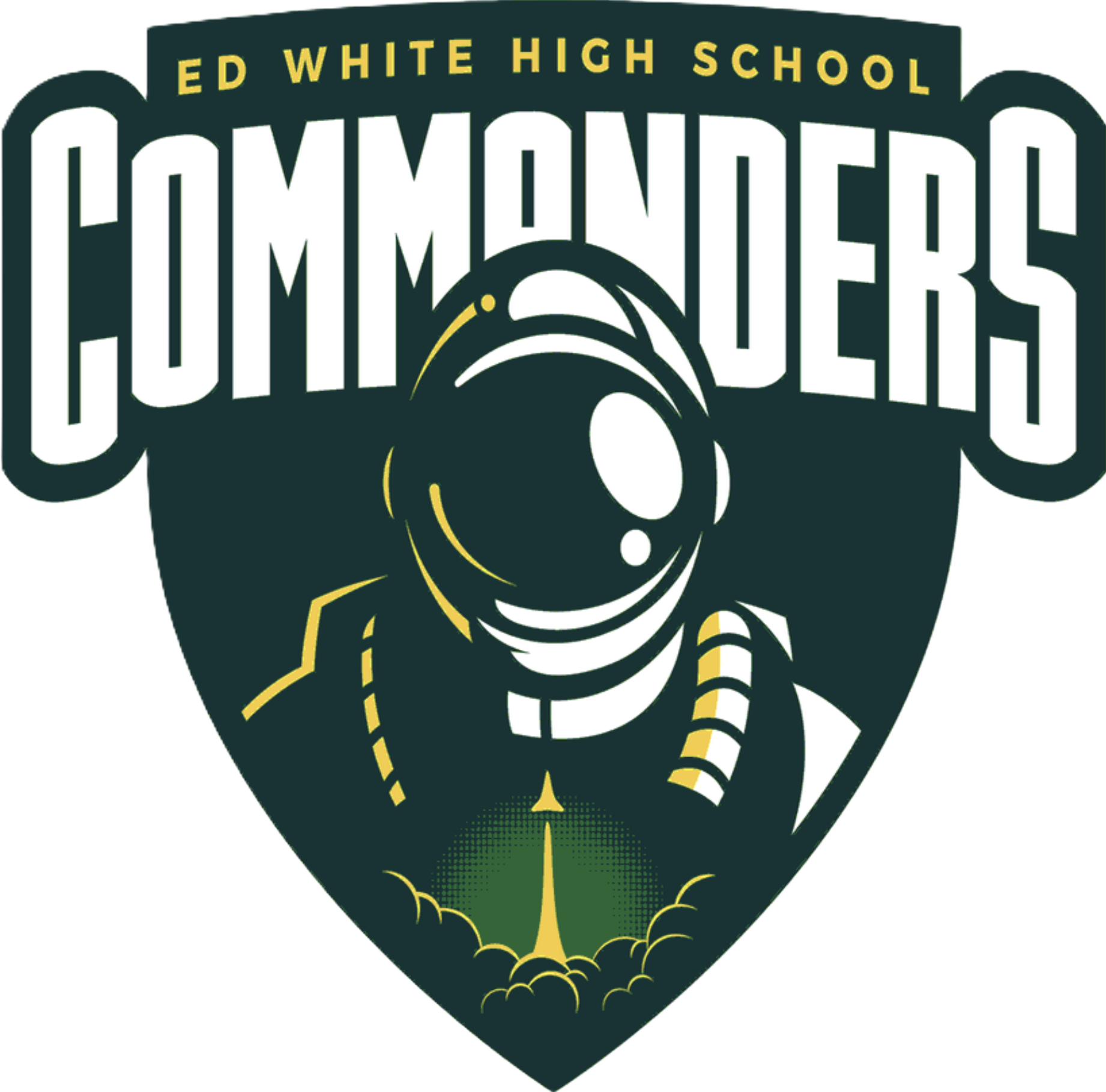 Ed White Commanders football logo
