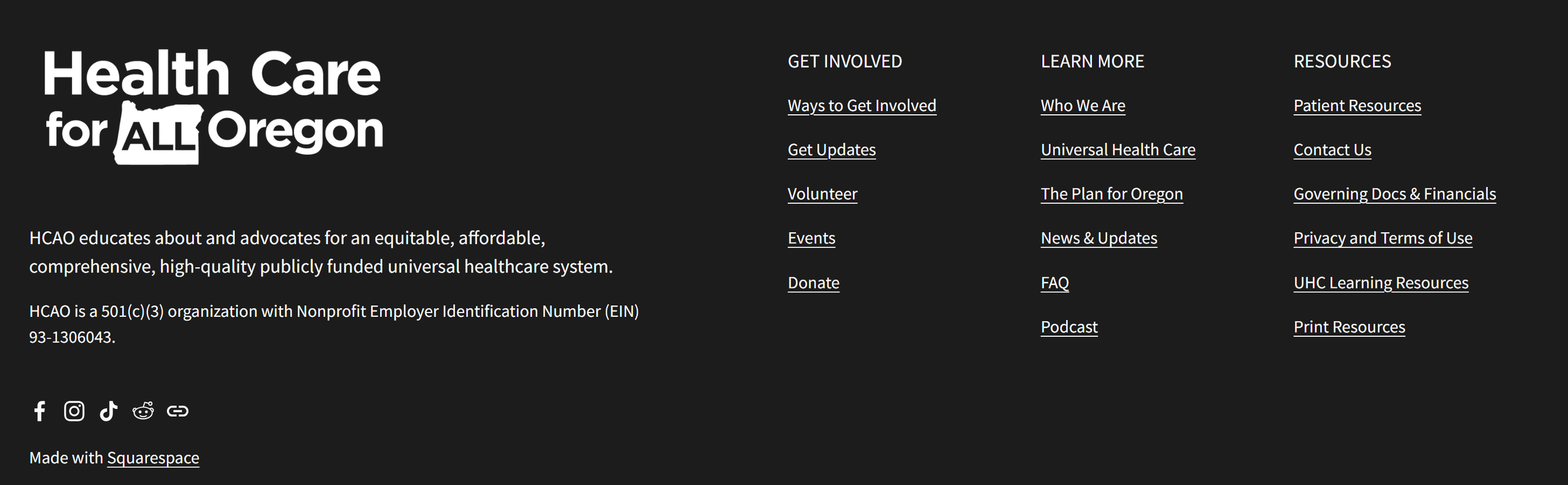 new footer screenshot
