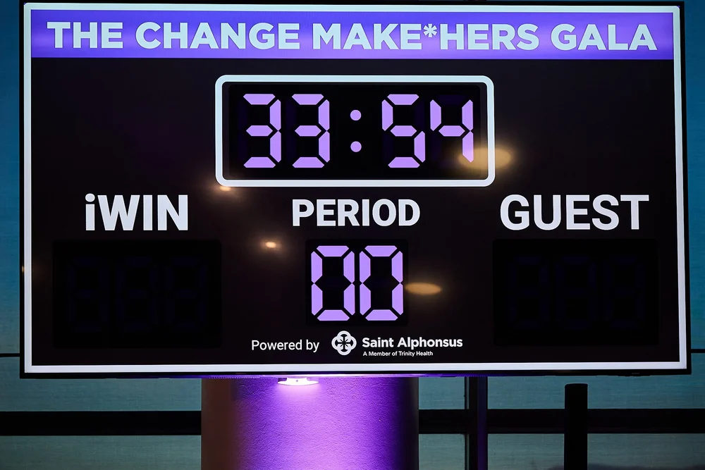 The scoreboard, powered by Saint Alphonsus