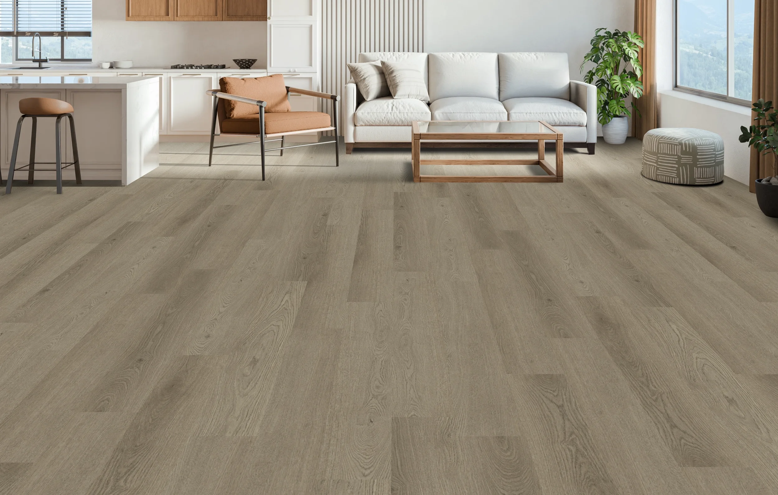 PROJEX Driftwood Oak room scene, color
