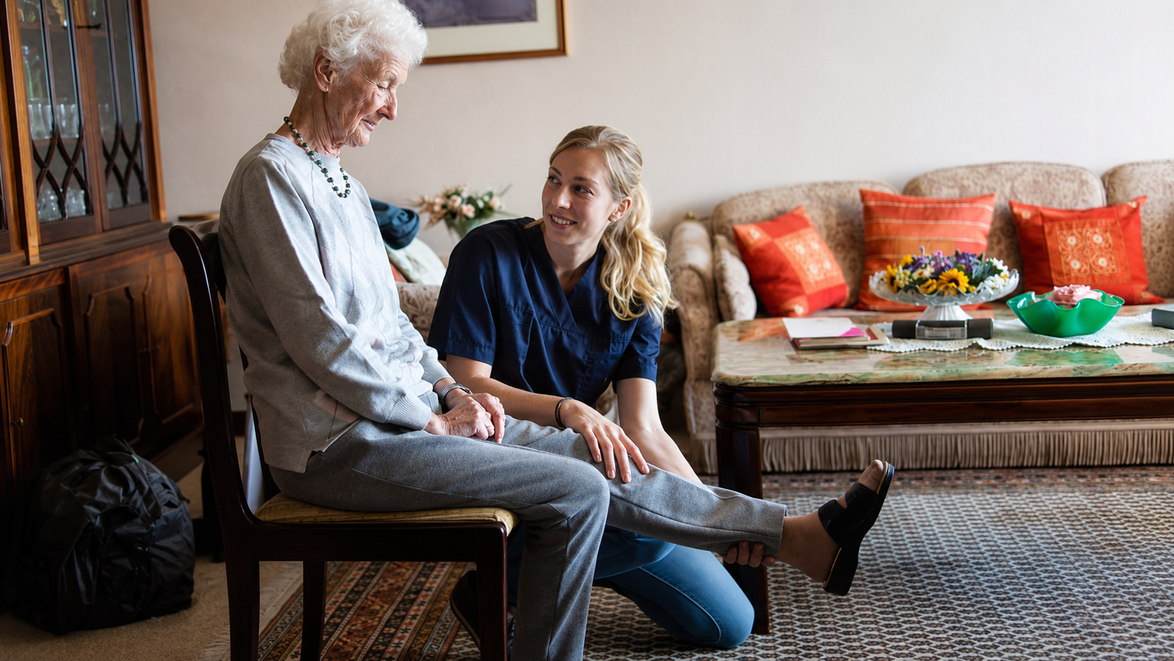 Person receiving care at home