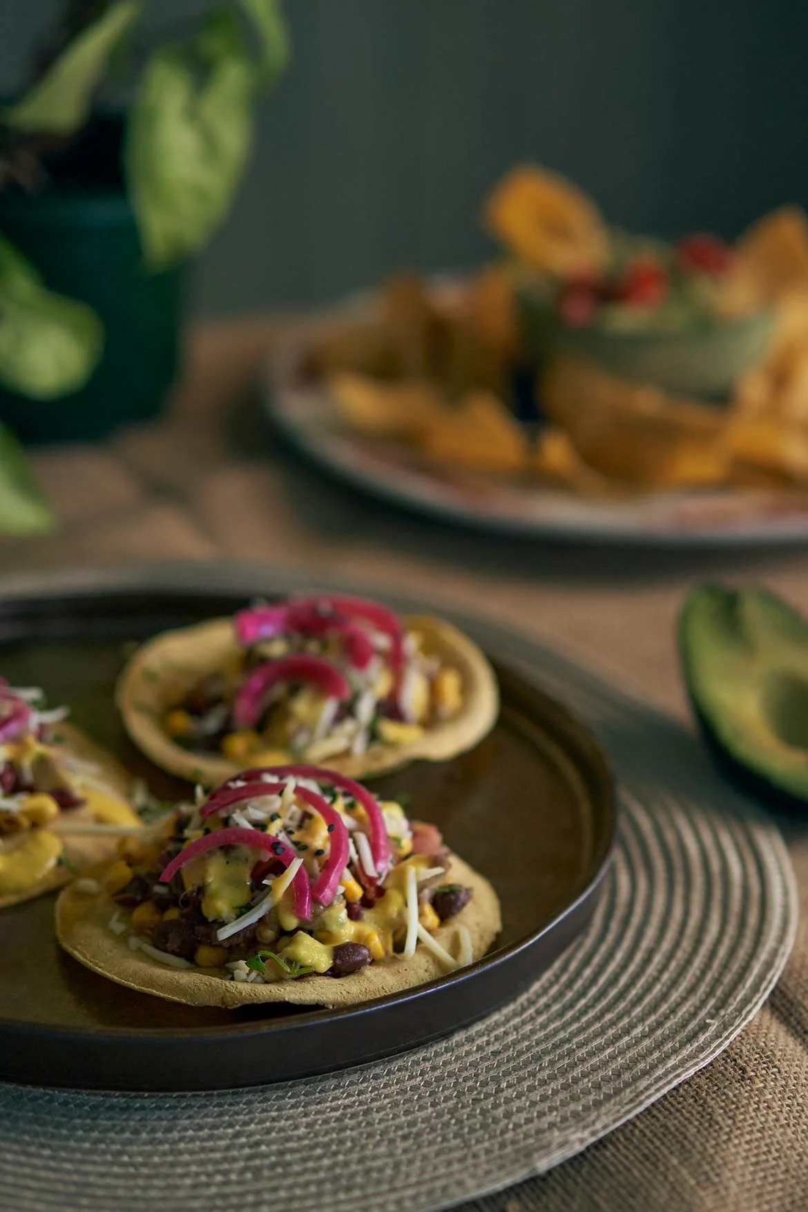 Tacos y entrantes veganos de Artemisa