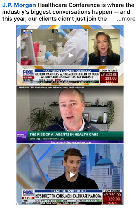 Ro, Included Health, and GeneDx CEOs at the JP Morgan Healthcare Conference