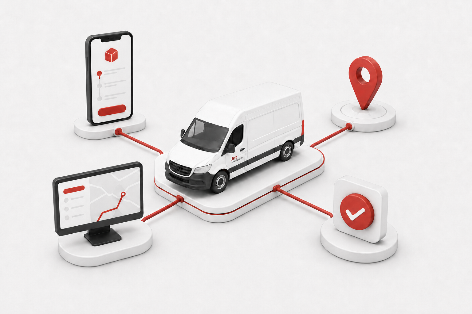 Courier operations controller monitoring live delivery routes and fleet activity