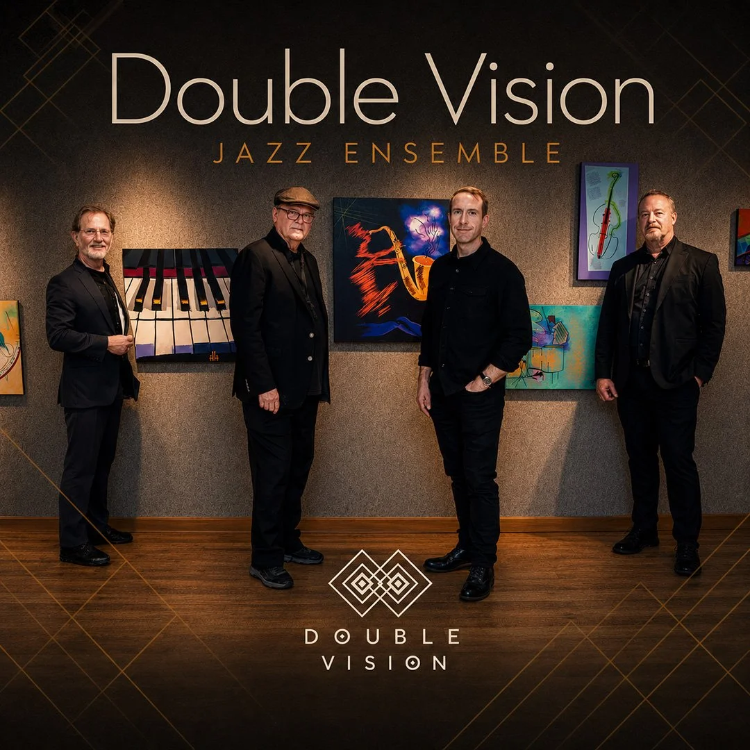 Double Vision Jazz Ensemble performance promotional image.