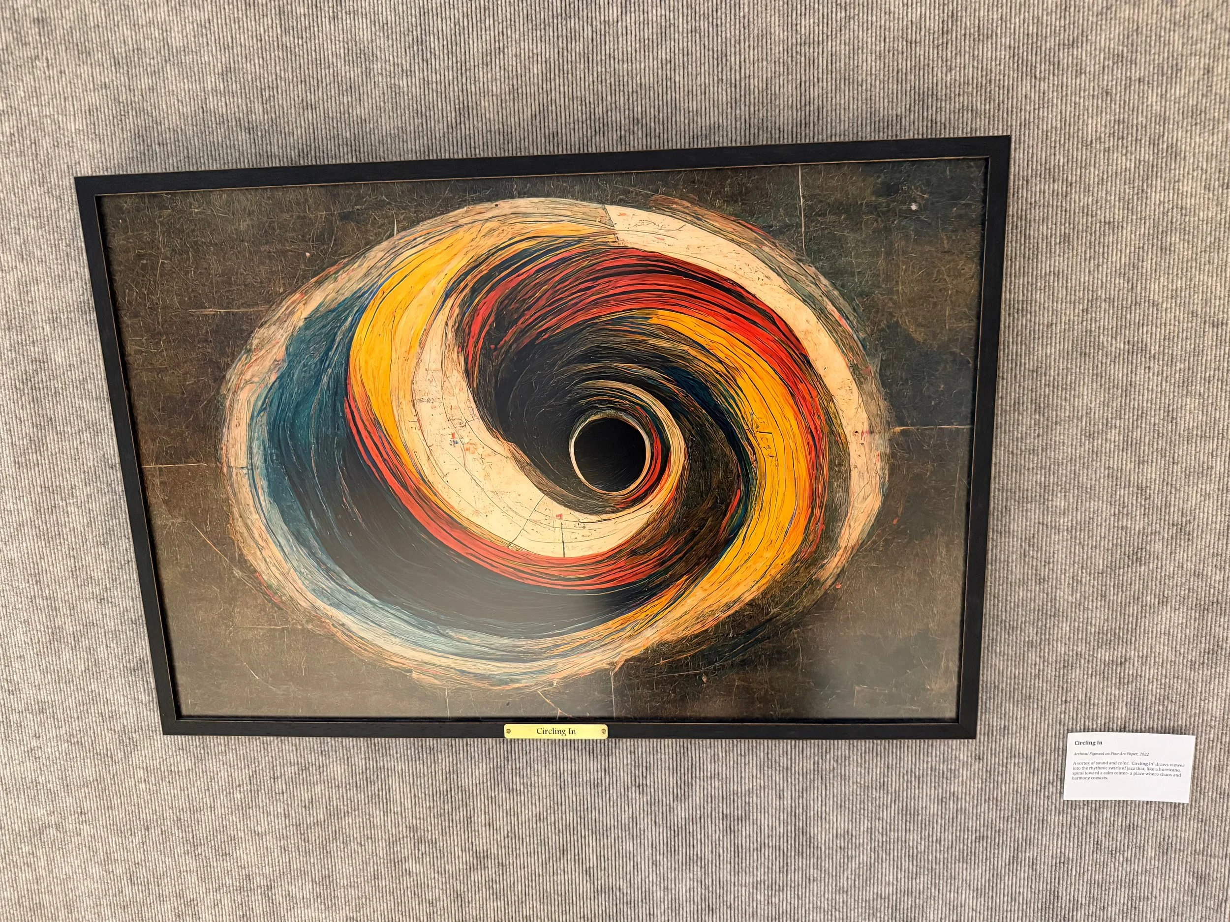 Circling In by Hank Hehmsoth installed at Brazosport College.