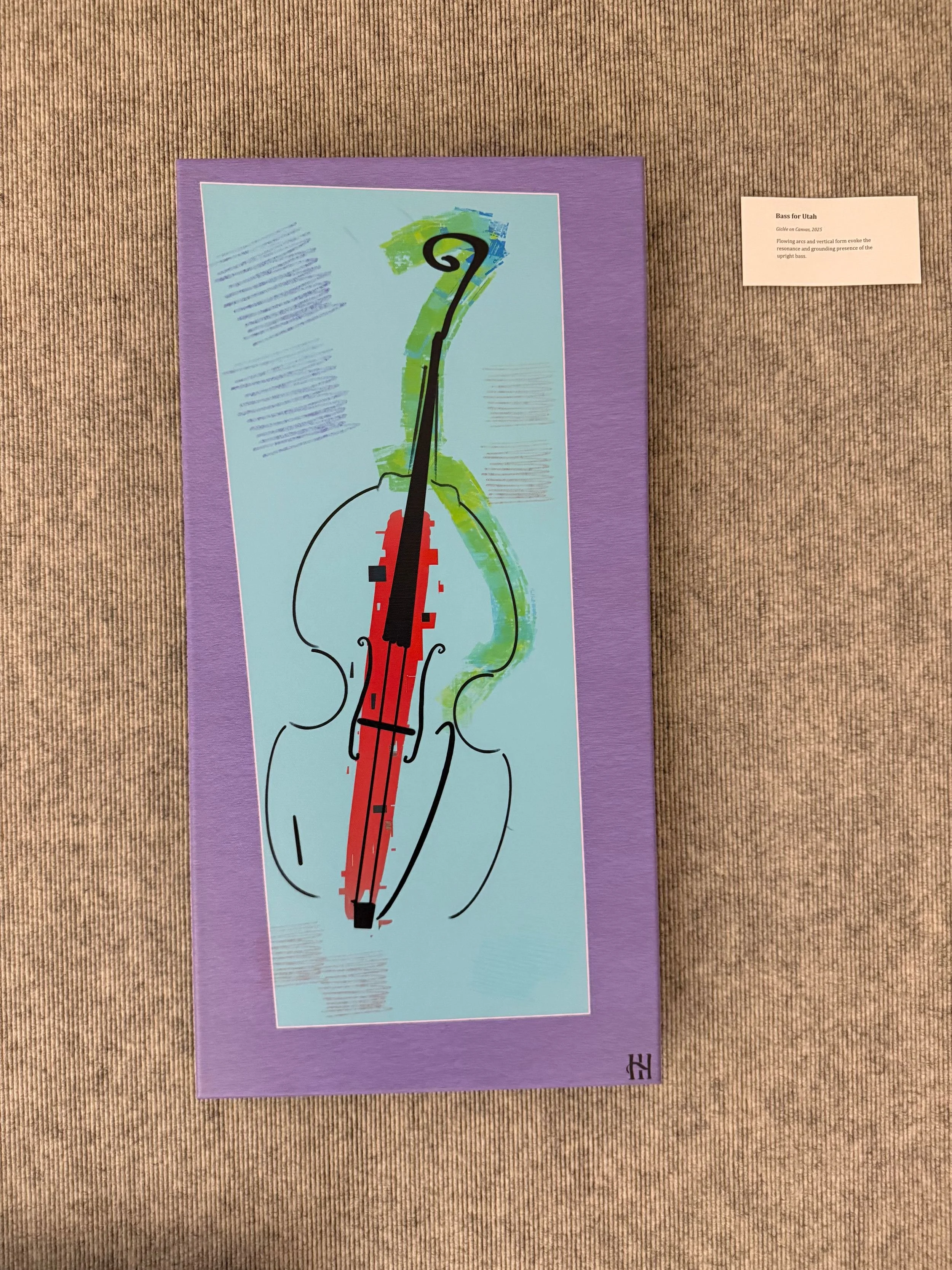 Bass for Utah by Hank Hehmsoth installed at Brazosport College.