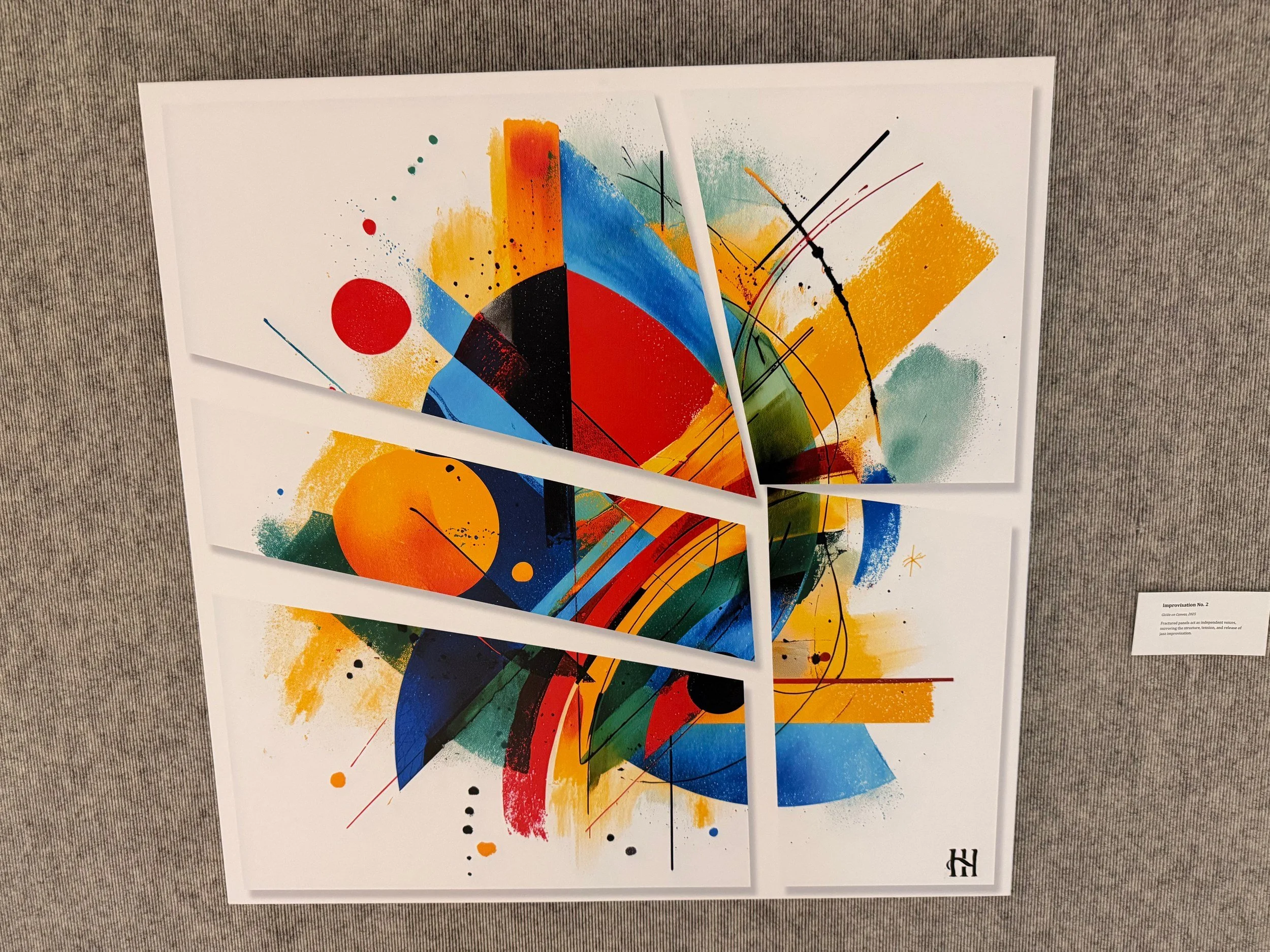 Improvisation Number Two by Hank Hehmsoth installed at Brazosport College.