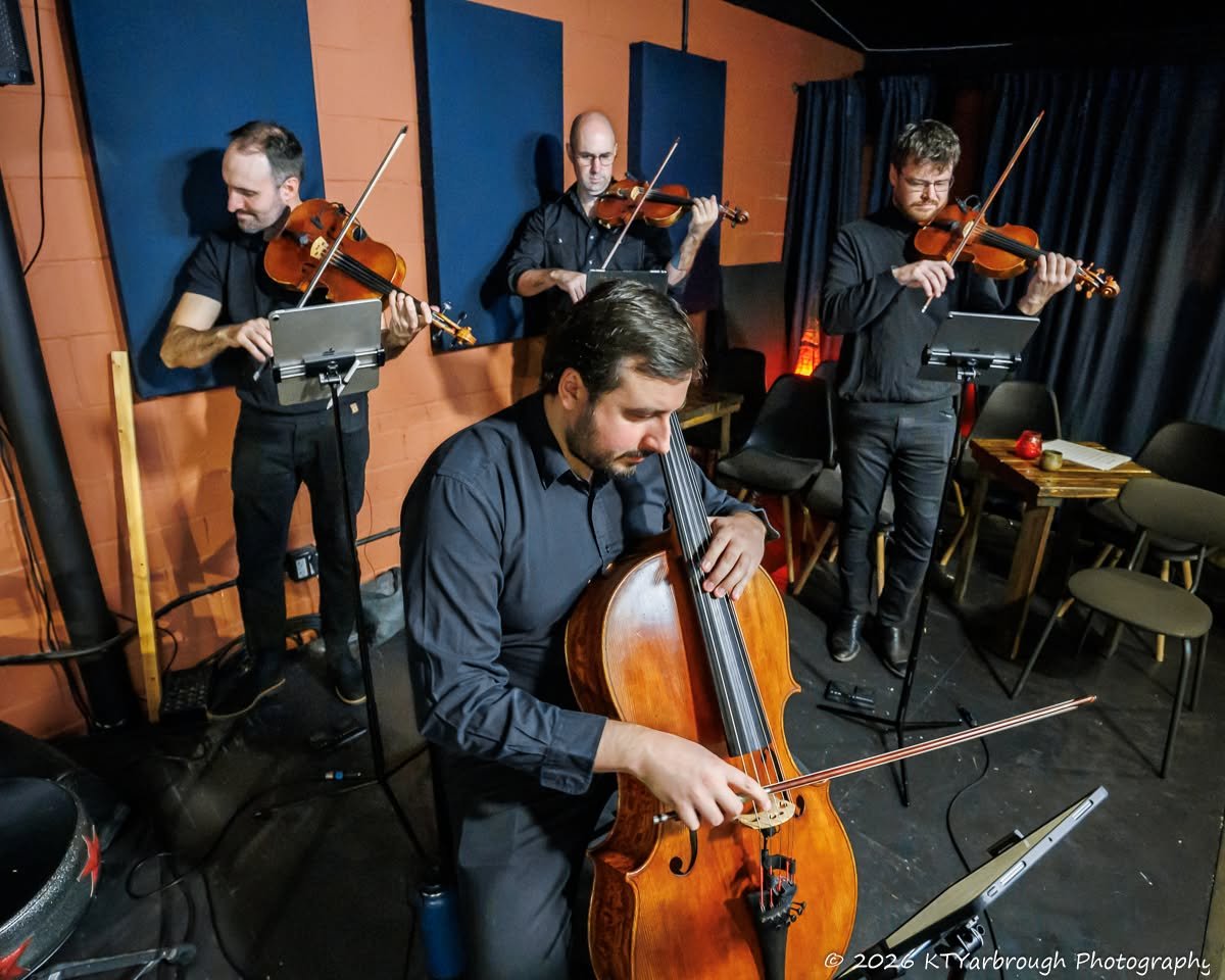 Double Vision and Invoke performing at Monks Jazz in Austin on October 14, 2026