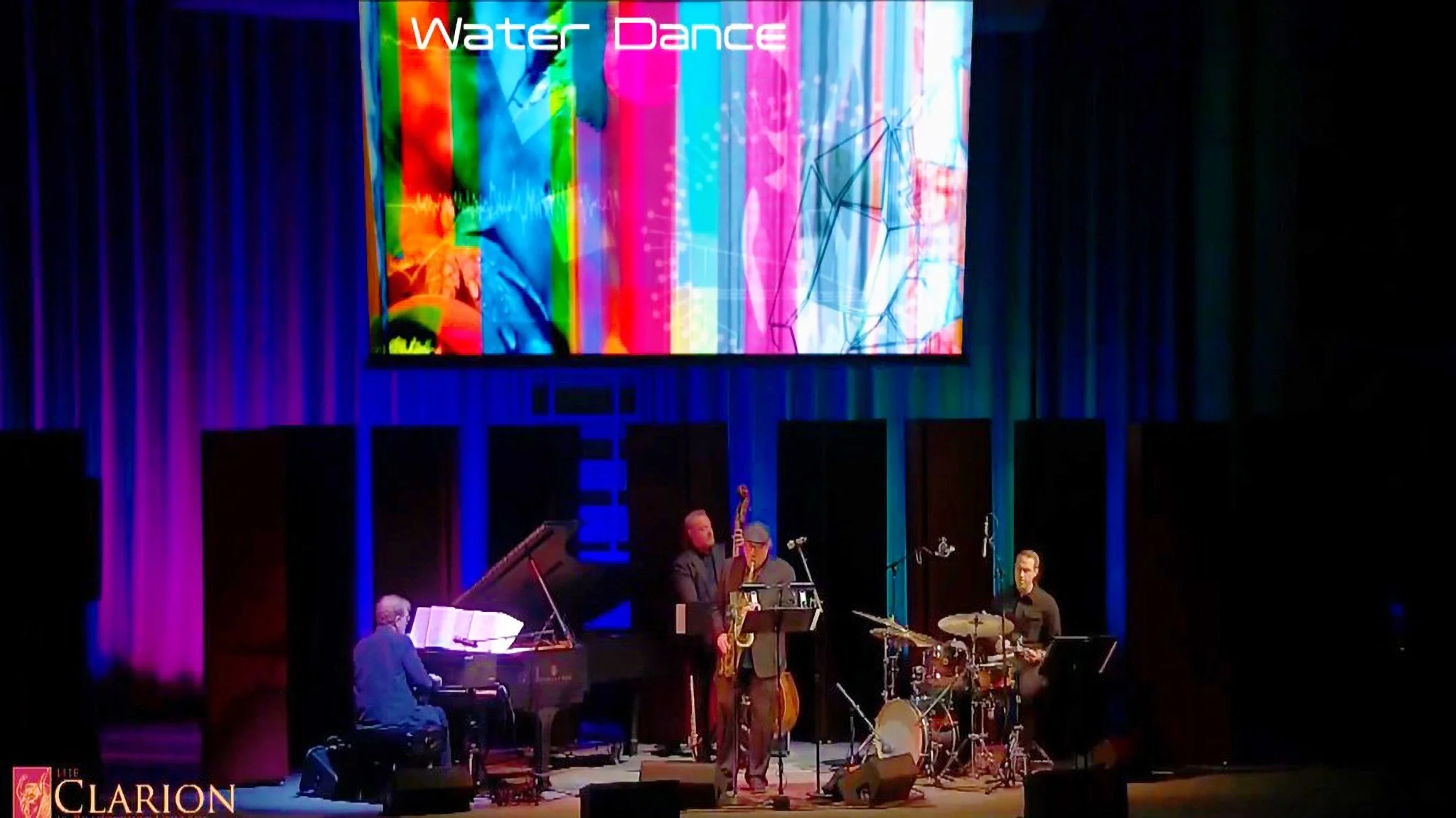 Double Vision Jazz Ensemble performing during the Brazosport College interdisciplinary residency.